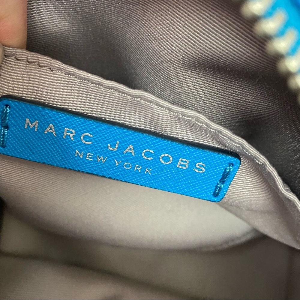 Marc Jacobs Small Playback Saffiano Leather Crossbody Bag Sapphire Blue - Picture 10 of 15
